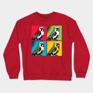 Pop Eastern Rosella Art - Cool Birds Crewneck Sweatshirt